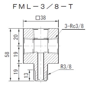 画像1: FML-3/8-1/2 RIKEN アクセサリー  理研機器(リケン)    【送料無料】【激安】【セール】