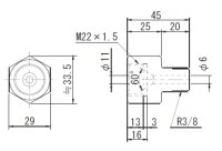 FMSH-3/8-M22 RIKEN 100MPAシリーズ  理研機器(リケン)    【送料無料】