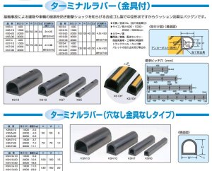 画像1: KSN5-10 ターミナルラバー 穴なし金具なし 信栄物産