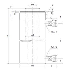 DC20-150C RIKEN 油圧シリンダ RIKEN 理研機器(リケン) 【送料無料