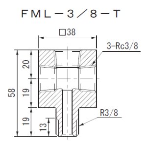 FML-3/8-1/2 RIKEN アクセサリー RIKEN 理研機器(リケン) 【送料無料