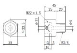 画像: FMSH-3/8-M22 RIKEN 100MPAシリーズ  理研機器(リケン)    【送料無料】