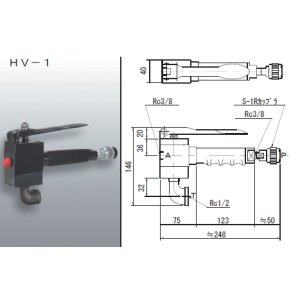 画像: HV-1 RIKEN 油圧バルブ  理研機器(リケン)    【送料無料】【激安】【セール】