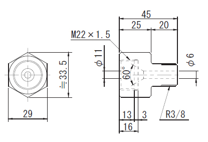 画像1: FMSH-3/8-M22 RIKEN 100MPAシリーズ  理研機器(リケン)    【送料無料】