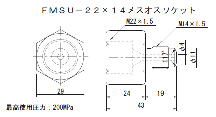 画像1: FMSU-22-14 RIKEN 200MPAシリーズ  理研機器(リケン)    【送料無料】【激安】【セール】