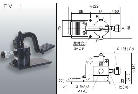 FV-1 RIKEN 油圧バルブ RIKEN 理研機器(リケン) 【送料無料】【激安