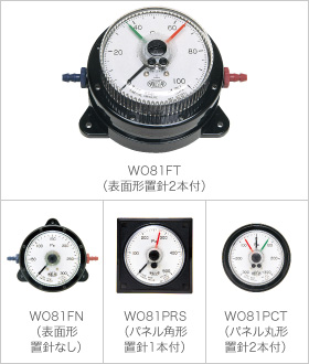 画像1: WO81FT100DH マノスターゲージ manostar 山本電機製作所